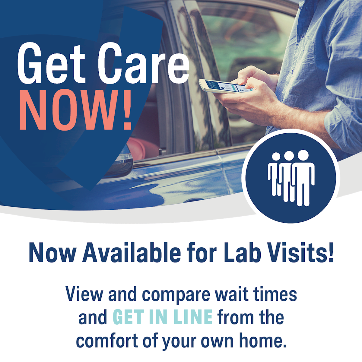 "Get in Line" Feature Now Available for Lab Visits