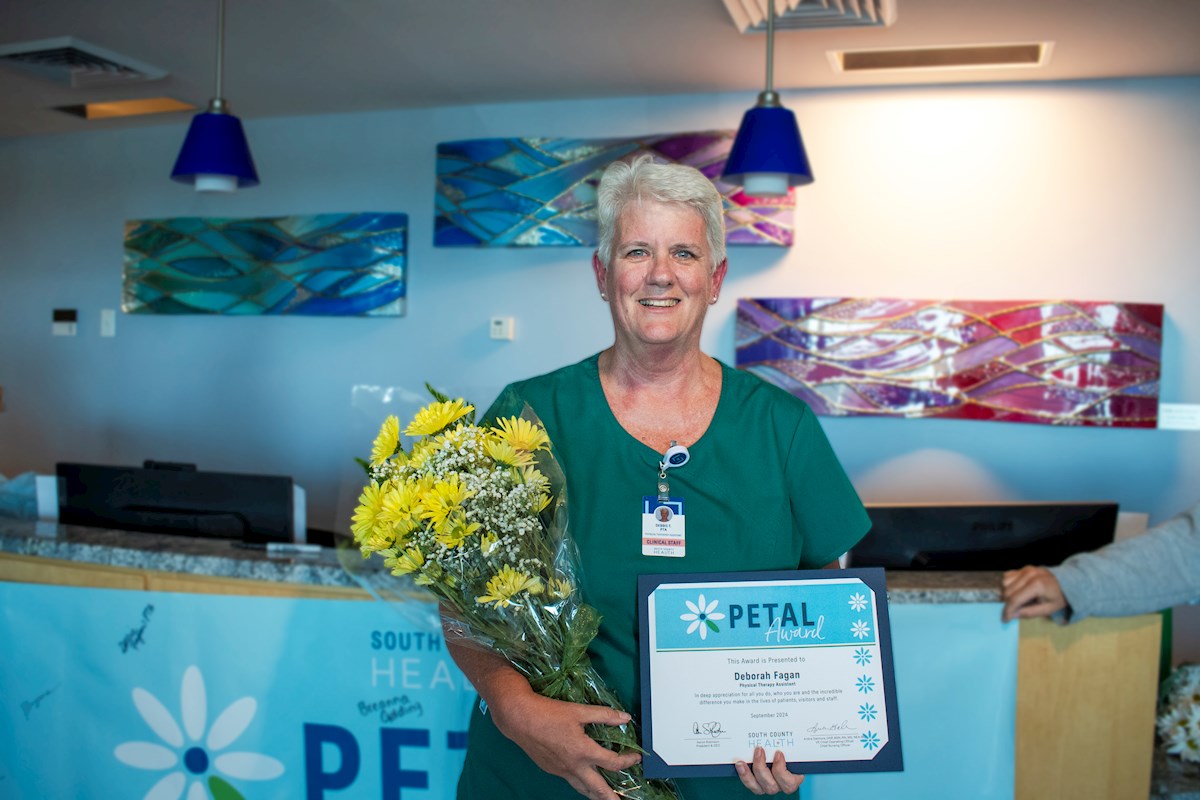 Debbie Fagan, South County Health Petal Award Recipient